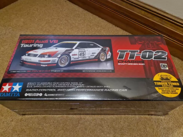 Tamiya 58682 1:10 1991 Audi V8 Touring Car Model Kit Brand New Sealed Box