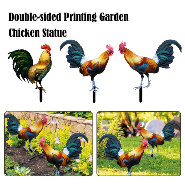 🔥 Rooster Chicken Statue Outdoor Garden Decoration Yard Art Figure Sculpture