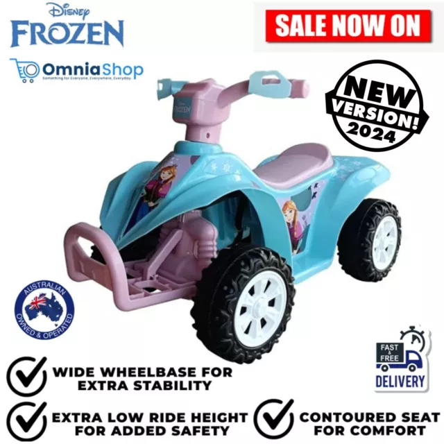 Frozen 2™ Elsa Anna Electric Quad Bike Rechargeable Battery Kids Ride On Toy Car