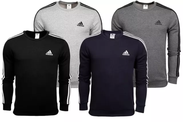 adidas Essentials 3Stripes Sweatshirt Crewneck Herren Fitness Sport