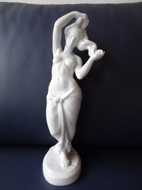 Herend, grosse  Porzellanfigur, Art Deco, Jeno Hanzely, weiblicher Akt, 35 cm