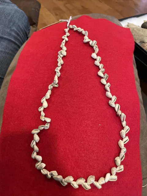 21 inch shell beads California coast necklace arrowhead 104