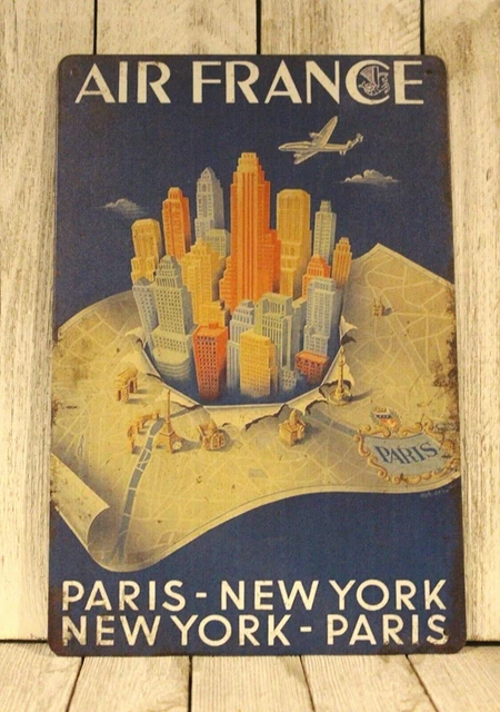 AFFICHE VINTAGE AIR France Concorde ✈️ EUR 20,00 - FR