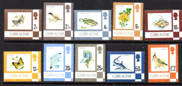 British Colonies &Territories 1997 Gibraltar Definitives Selection (10) MM