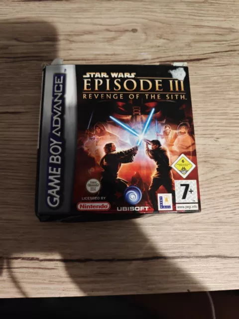 Star Wars Épisode III Revenge Of The Sith Jeu Nintendo Game Boy Advance Complet