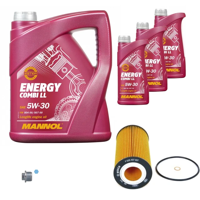 MANNOL - Set di filtri per olio motore Energy Combi LL 5W-30 API SN/CF SCT Germany