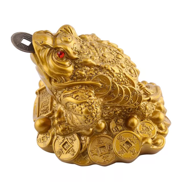 Chinese Feng Shui Wealth Lucky Money Frog Coin Toad Home Office Decor Supply GDB