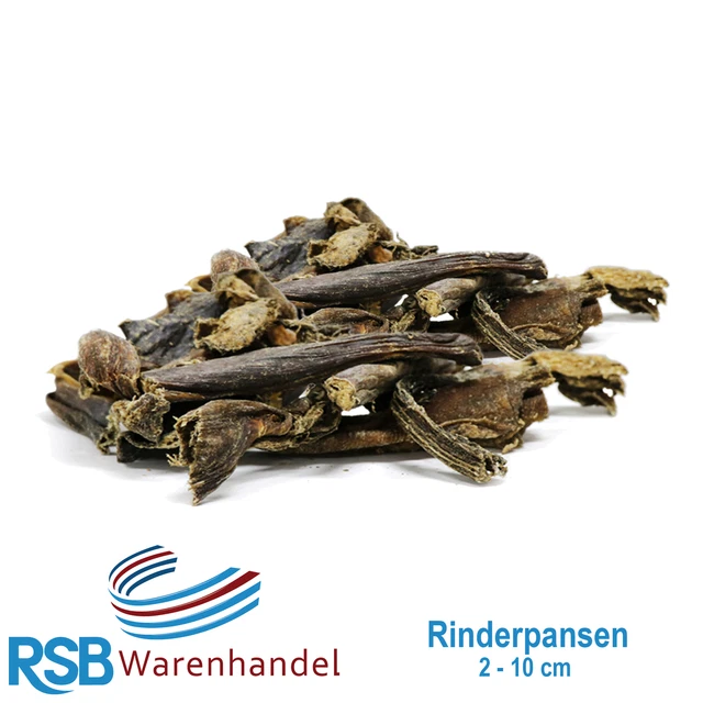 5 kg Rinder Pansen getrocknet 2 - 10 cm Kauartikel Belohnung Hund Lecker.Pet®