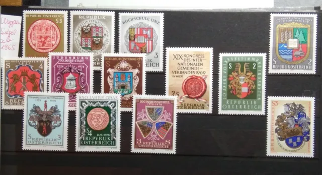 Briefmarken Lot Österreich Konvolut Siegel und Wappen postfrisch #20