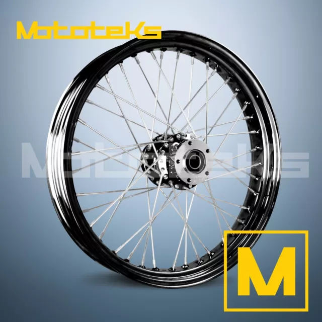 21X2.15 40 Spoke Wheel Stainless Spokes Nipples For Harley Softail Front Rim(Tr)