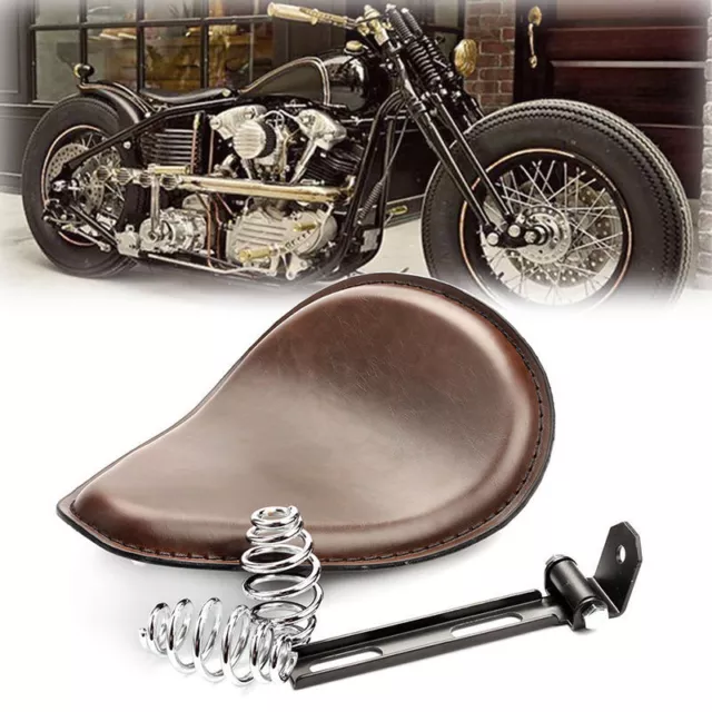 SOLO SELLE SEAT Siège Ressorts Support Kit Marron Pour Harley