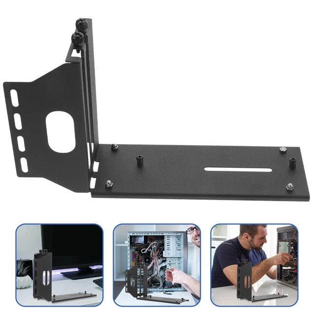 Supporto Per Scheda Grafica GPU Regolabile In Altezza - Magnetico In Alluminio Nero | Kinoco - 2