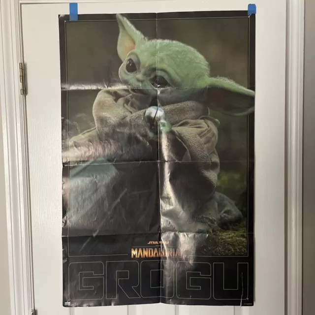Star Wars The Mandalorian Grogu Wall Poster 22 x 34 The Child Baby Yoda Gift