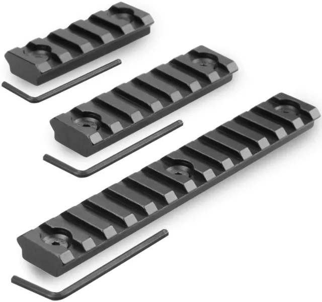 3 Pack keymod Aluminum 13 Slots 7 slots 5 Slots Rail Section Picatinny Weaver