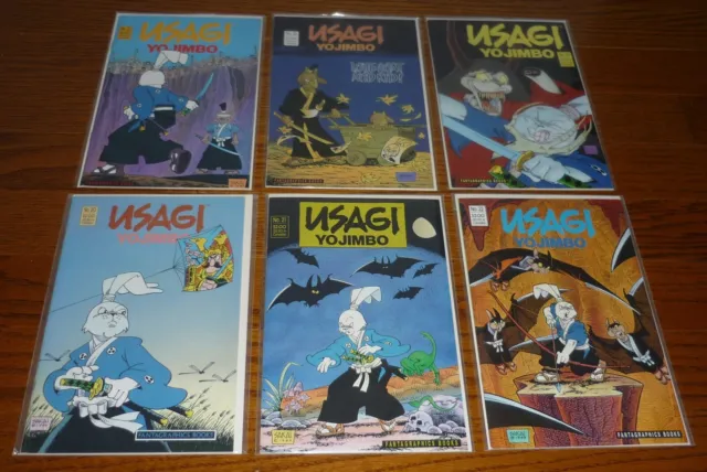 Lot of 6 Usagi Yojimbo comics #20,21,22,23, 24,25 Stan Sakai, Fantagraphics 1990
