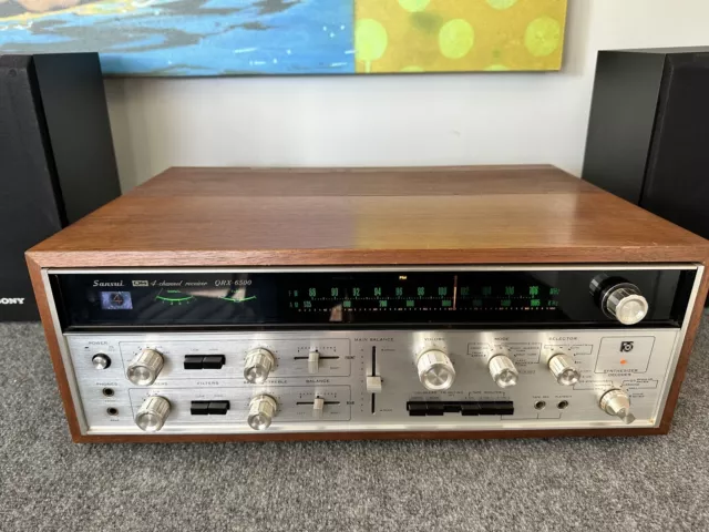 Sansui QRX-6500 Quadraphonic Stereo Receiver - New LEDs - Tested Working