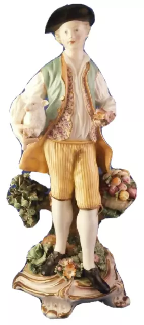 Antik 19thC Bloor Derby Porzellan Gent Figurine Figure Englisch England Figur