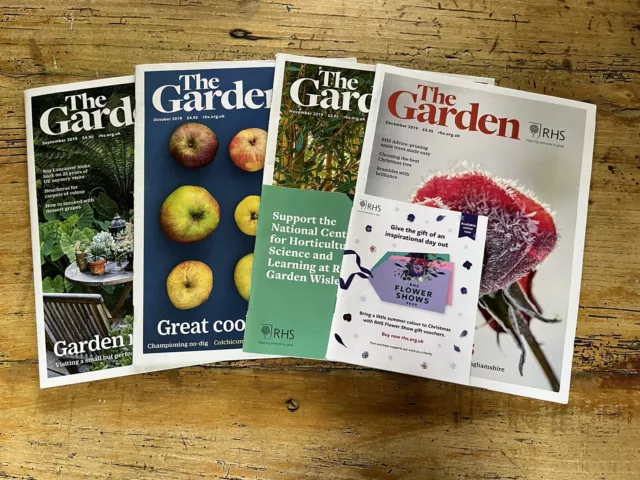 4 x RHS The Garden Magazines 2019 Gardening Magazine Bundle