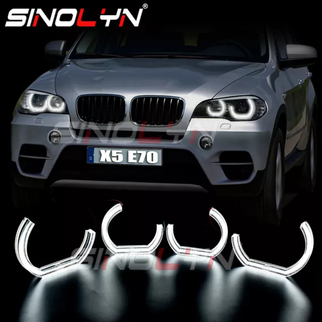 For BMW E60 E61 M5 Crystal DTM M4 Style Led Angel Eyes Kit Halo Rings Light