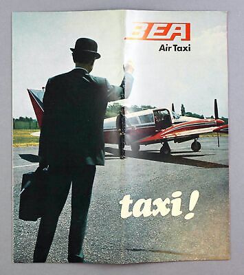 Bea British European Airways Air Taxi Vintage Airline Brochure