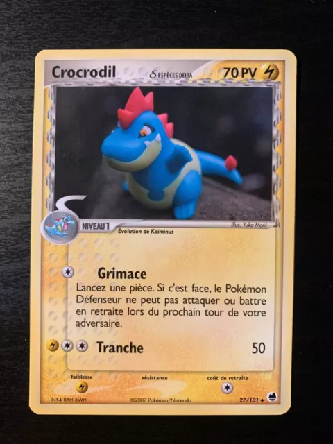 Carte Pokémon UNCO Crocrodil 27/101 EX Ile des Dragons Bloc EX FR