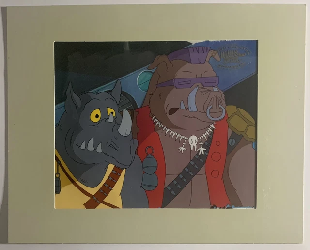 Teenage Mutant Ninja Turtles/TMNT Huge Rocksteady & Bebop Image Animation Cel