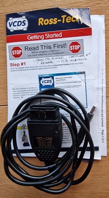 Ross Tech Usb Interface GENUINE ROSS TECH Hex + Can USB VCDS Interface / Unlimited VIN. VAG ...