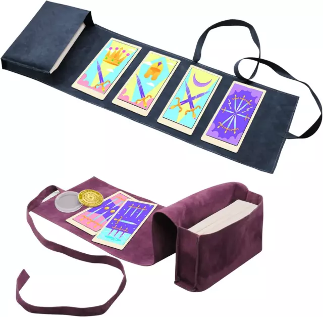 3 Pcs Tarot Card Holder Bag Kit Contains Velvet Tarot Card Storage Box Case and