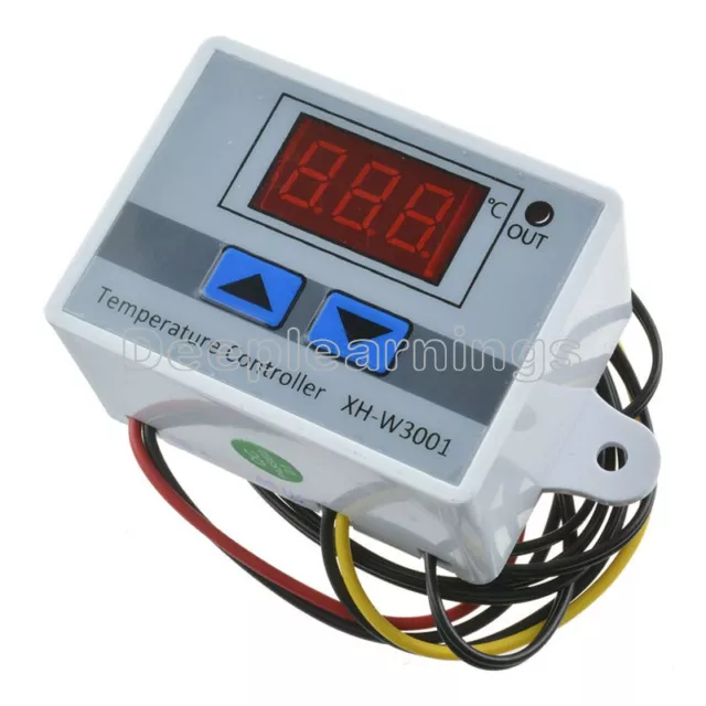 12V 10A Digital LED Temperature Controller Thermostat Controller Switch Probe DC