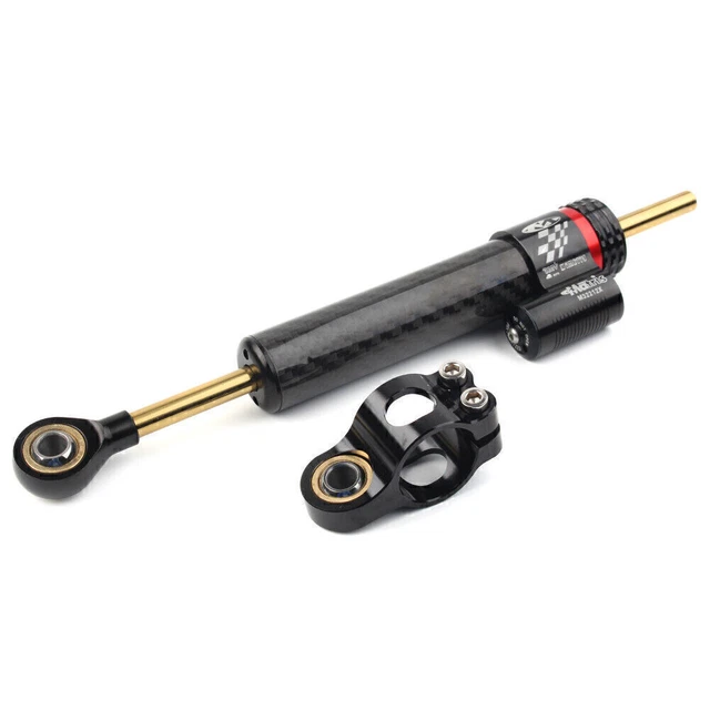 Stabilizzatore ammortizzatore sterzo 250 mm lineare reverse safety control fibra di carbonio
