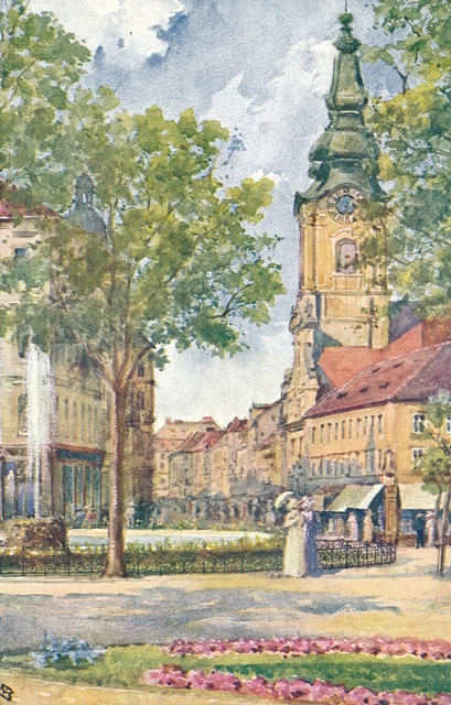 AK aus Graz, Bismarckplatz und Herrengasse, Steiermark   (D15)