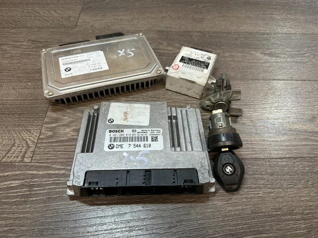 BMW OEM ENGINE Control Module ECU DME X5 4.4L Ecu Kit with ews and key ...