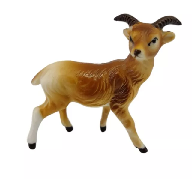 Miniature Porcelain Goat Brown Male
