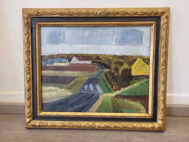 Tableau de Gustave de Smet (1877, 1943) ,  Belge, Gand, Néerlandais, Paysage.