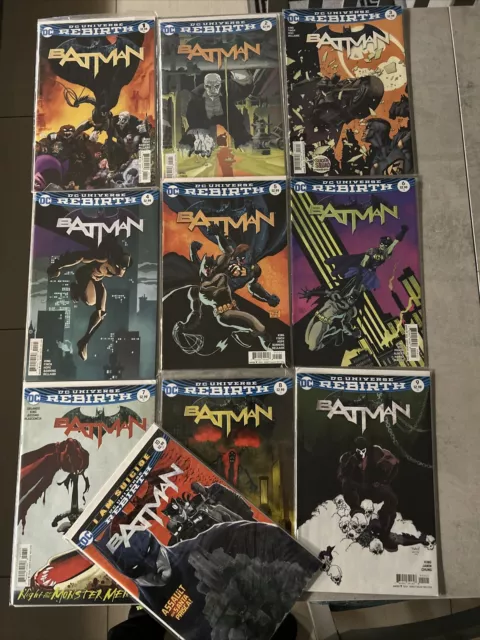 Dc Comics Rebirth Batman #1-10 Mostly Tim Sale Variants Lot 1,2,3,4,5,6,7,8,9,10