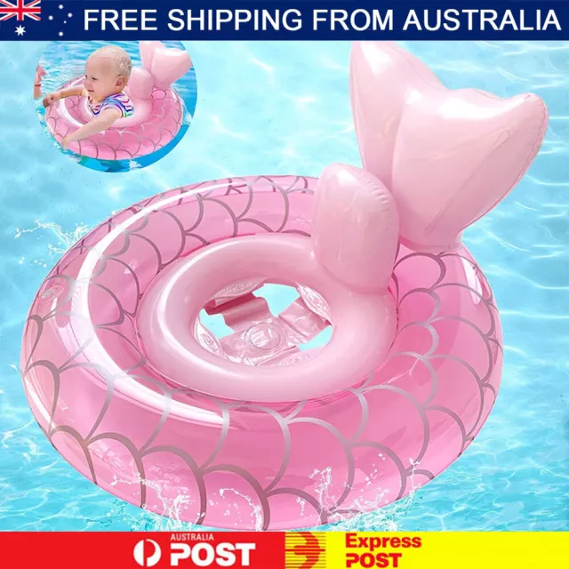 Pink Baby Swimming Ring Inflatable Float Seat Toddler Water Pool Swim Aid Toys