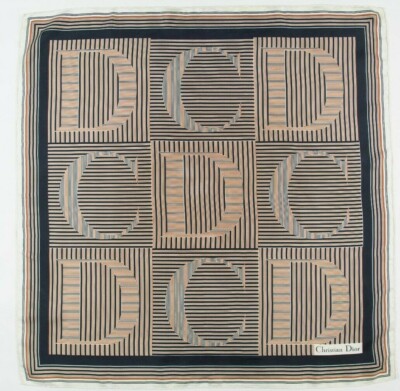 GRAND FOULARD  77 x 77 Dior CHRISTIAN DIOR INDÉMODABLE année 70 