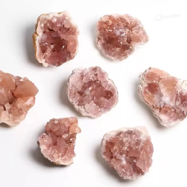 Natural pink Amethyst geode quartz cluster crystal specimen Healing collection 1