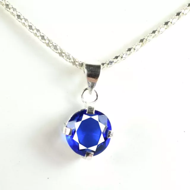 Rond Tanzanie Bleue 14 CT Naturel Pierre Précieuse Pendentif Cadeau Spécial