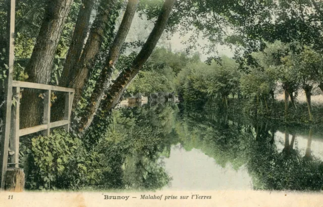 Carte BRUNOY Malahof prise sur l'Yerres