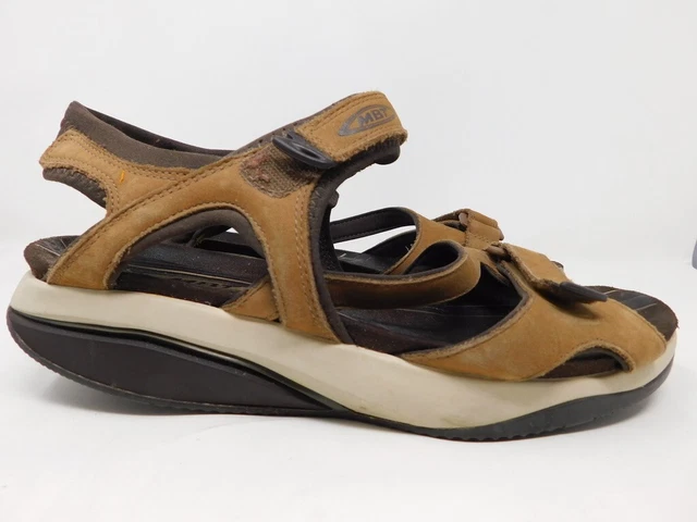 Womens MBT Katika Brown leather sandals 42 11-11.5 USED Womens MBT Katika Brown leather sandals 42 11-11.5 USED