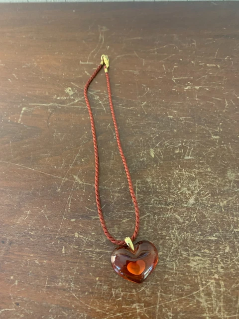 Collar Corazón Rojo Lalique