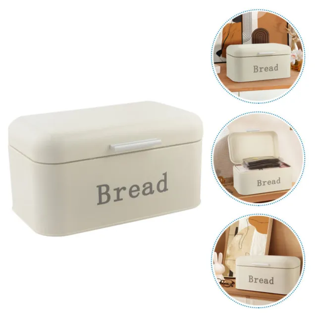 Caja de pan de hierro recipiente de pan para cocina recipiente de alimentos