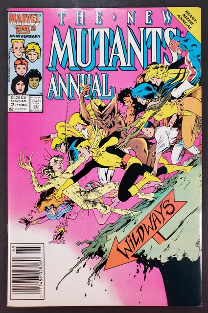 New Mutants Annual #2 Newsstand 1st Appearance Psylocke Marvel Comics 1984
