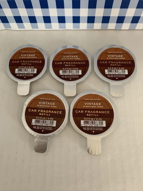Five (5) ~ Car Fragrance Refill~ Scentportable ~ VINTAGE ~ Bath & Body Works