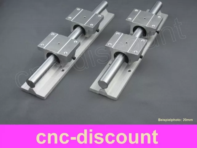 CNC Set 16x 800mm 2x Linearführung 4x Linearwagen Linear Guide Rail 3D Fräse ros