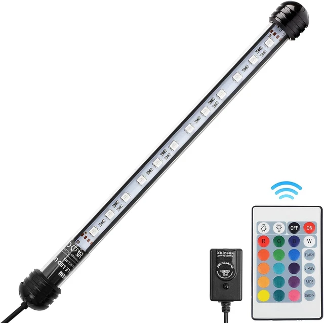 NICREW Submersible Aquarium Light, Underwater RGB Multicolor LED Lights for Fis