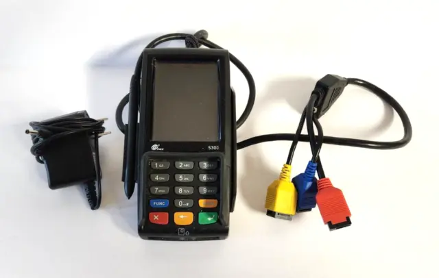 Pax S300 Integrated PIN Pad Credit Card Terminal With Adapter Pigtail Stylus