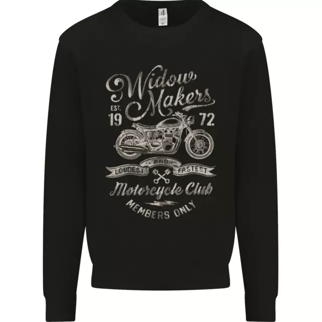 Widowmakers Motorcycle Motorbike Biker Mens Sweatshirt Jumper