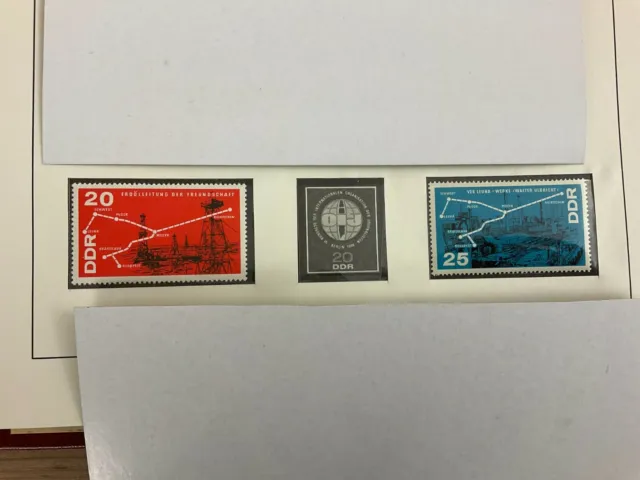 2 DDR - Briefmarken - 1966 - Mi. Nr. 1227-1228 - Postfrisch - Petrochemie